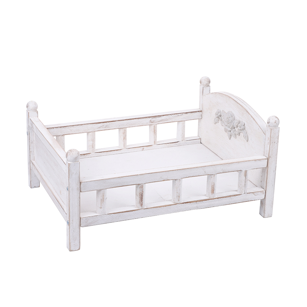 Baby Photography Cute Crib Detachable Gift Durable Background Posing Studio Childhood Wood Bed Newborn Lovely Photo Props